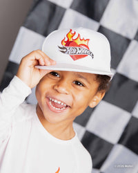 Baby Kids Bamboo Pajamas — Hot Wheels™ Heartbreaker Hat — Image 1