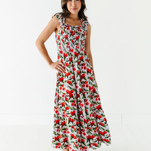 Baby Kids Bamboo Pajamas — I Cherry-ish You Women's Dress — Image 1