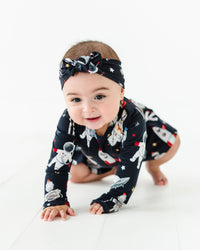 Baby Kids Bamboo Pajamas — I Need Space Headwrap — Image 1