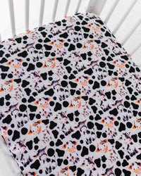 Baby Kids Bamboo Pajamas — In a Good Moo-D Crib Sheet — Image 1