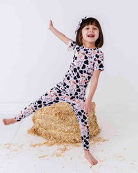 Baby Kids Bamboo Pajamas — In a Good Moo-D Two-Piece Pajama Set — Image 1
