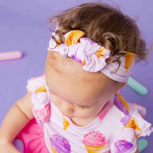 Baby Kids Bamboo Pajamas — Inside Scoop Headwrap — Image 1
