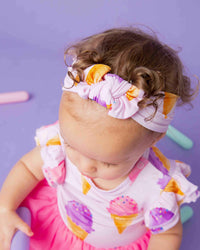 Baby Kids Bamboo Pajamas — Inside Scoop Headwrap — Image 1