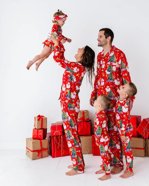 Baby Kids Bamboo Pajamas — In The Nick Of Time Long Sleeve Ruffle Dress — Image 9
