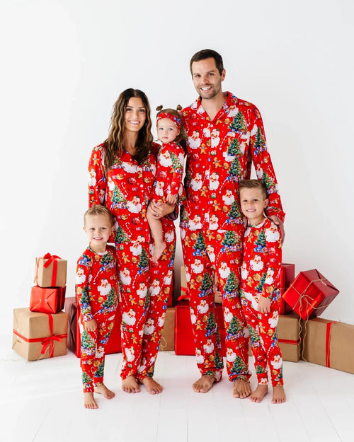 Baby Kids Bamboo Pajamas — In The Nick Of Time Long Sleeve Pajama Set — Image 11