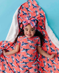 Baby Kids Bamboo Pajamas — Jaws Dropping Bum Bum Blanket - Plush — Image 1