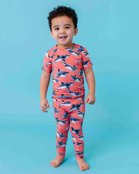 Baby Kids Bamboo Pajamas — Jaws Dropping Short Sleeve Two-Piece Pajama Set — Image 1