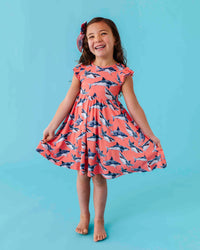 Baby Kids Bamboo Pajamas — Jaws Dropping Girls Dress & Shorts Set — Image 1