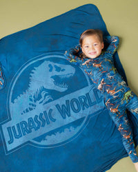 Baby Kids Bamboo Pajamas — Jurassic World™ Bum Bum Blanket — Image 1