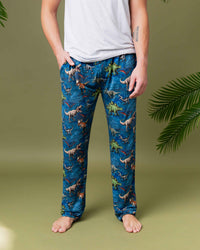 Baby Kids Bamboo Pajamas — Jurassic World™ Men's Pajama Pants — Image 1