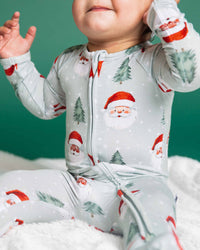 Baby Kids Bamboo Pajamas — Just BeClause Convertible Romper — Image 1