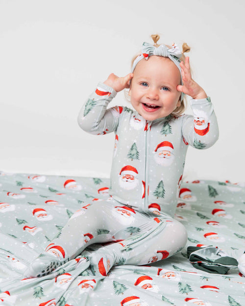 Baby Kids Bamboo Pajamas — Just BeClause Convertible Romper — Image 6