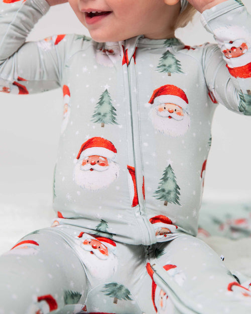 Baby Kids Bamboo Pajamas — Just BeClause Convertible Romper — Image 10