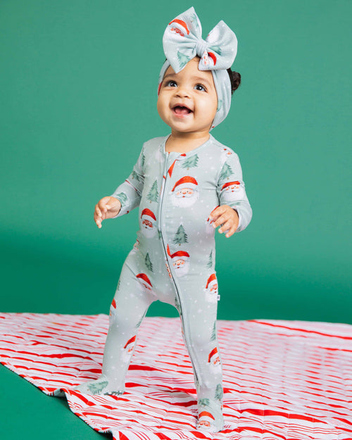 Baby Kids Bamboo Pajamas — Just BeClause Footie — Image 1