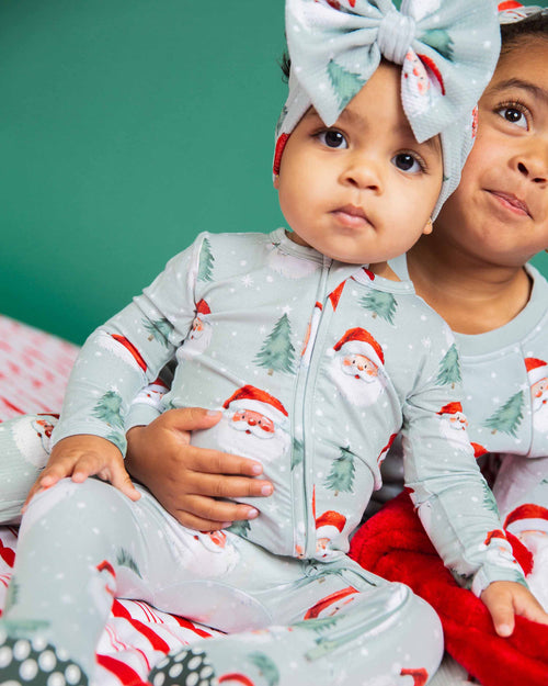 Baby Kids Bamboo Pajamas — Just BeClause Footie — Image 6