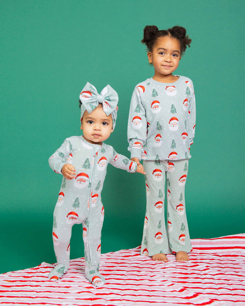 Baby Kids Bamboo Pajamas — Just BeClause Footie — Image 8