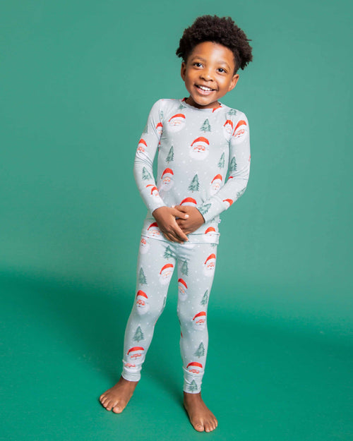 Baby Kids Bamboo Pajamas — Just BeClause Long Sleeve Pajama Set — Image 1