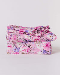 Baby Kids Bamboo Pajamas — Blush in Bloom Sheet Set — Image 1