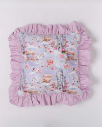 Baby Kids Bamboo Pajamas — A Knight to Remember Ruffled Euro Sham — Image 1