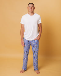 Baby Kids Bamboo Pajamas — Shark Week™ Feelin' Fin-tastic Men's Pajama Pants — Image 1