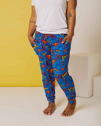 Baby Kids Bamboo Pajamas — SUPERMAN™ Kryptonite Crusher Women's Pants — Image 1