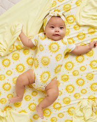 Baby Kids Bamboo Pajamas — Little Sunshine Bodysuit — Image 1