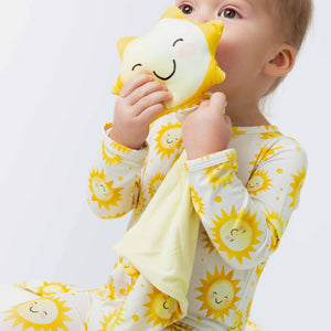 Baby Kids Bamboo Pajamas — Little Sunshine Lovey — Image 1