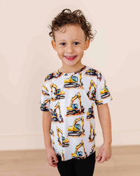 Baby Kids Bamboo Pajamas — Load & Behold T-Shirt — Image 1