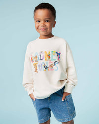 Baby Kids Bamboo Pajamas — Looney Tunes™ Crew Neck Sweatshirt — Image 1