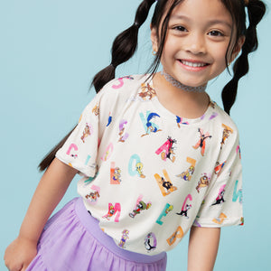 Baby Kids Bamboo Pajamas — Looney Tunes™ T-Shirt — Image 1