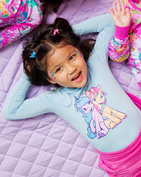 Baby Kids Bamboo Pajamas — My Little Pony™: A New Generation Izzy & Sunny Shirt — Image 1