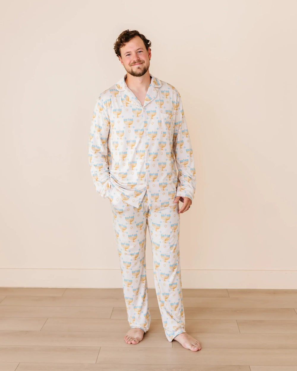 Baby Kids Bamboo Pajamas — Mazel Tov Moments Men's Pajama Set — Image 1