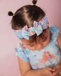 Baby Kids Bamboo Pajamas — Mermaid to Be Headwrap — Image 1