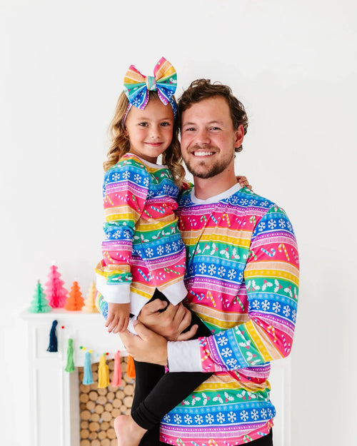 Baby Kids Bamboo Pajamas — Merry And Bright Crew Neck Sweatshirt — Image 13