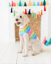 Baby Kids Bamboo Pajamas — Merry And Bright Dog Sweater — Image 1