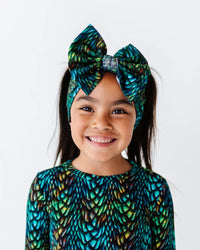 Baby Kids Bamboo Pajamas — Mother of Dragons Biggie Bow — Image 1