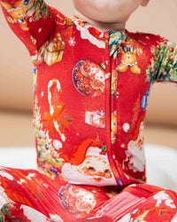 Baby Kids Bamboo Pajamas — In The Nick Of Time Convertible Romper — Image 1