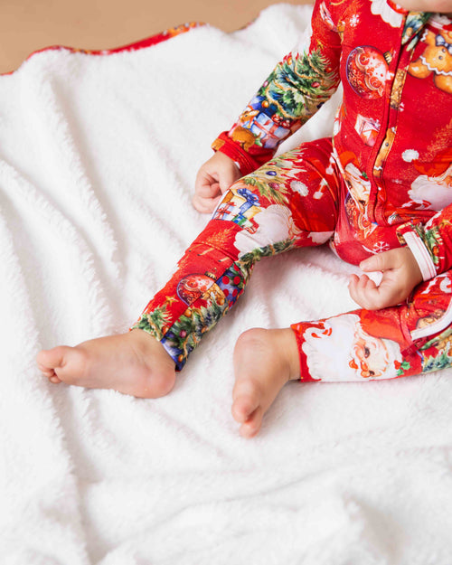 Baby Kids Bamboo Pajamas — In The Nick Of Time Convertible Romper — Image 13