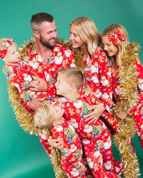 Baby Kids Bamboo Pajamas — In The Nick Of Time Headwrap — Image 9