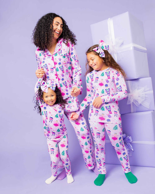 Baby Kids Bamboo Pajamas — Nutty or Nice Woven Alligator Clip — Image 5