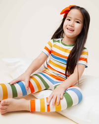 Baby Kids Bamboo Pajamas — Off The Grid Short Sleeve Pajama Set — Image 1
