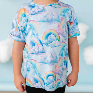 Baby Kids Bamboo Pajamas — On Cloud Shine T-Shirt — Image 1