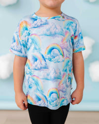 Baby Kids Bamboo Pajamas — On Cloud Shine T-Shirt — Image 1