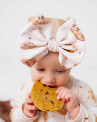 Baby Kids Bamboo Pajamas — One Smart Cookie Biggie Bow — Image 1