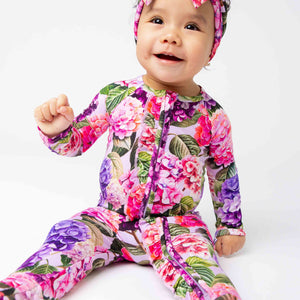 Baby Kids Bamboo Pajamas — Outta Your Rangea Convertible Ruffle Romper — Image 1