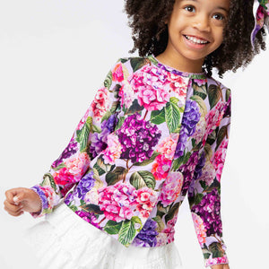 Baby Kids Bamboo Pajamas — Outta Your Rangea Girls Button Front Cardigan — Image 1