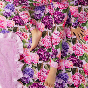 Baby Kids Bamboo Pajamas — Outta Your Rangea Ruffled Minky Blanket — Image 1