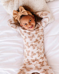 Baby Kids Bamboo Pajamas — Bear Hugs Two-Piece Pajama Set - Cloud Plush Bamboo — Image 1