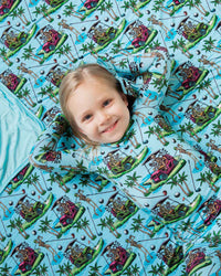 Baby Kids Bamboo Pajamas — Part-Tee Till You Drop Bum Bum Blanket — Image 1