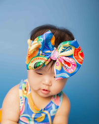 Baby Kids Bamboo Pajamas — Peel Me Later Biggie Bow — Image 1